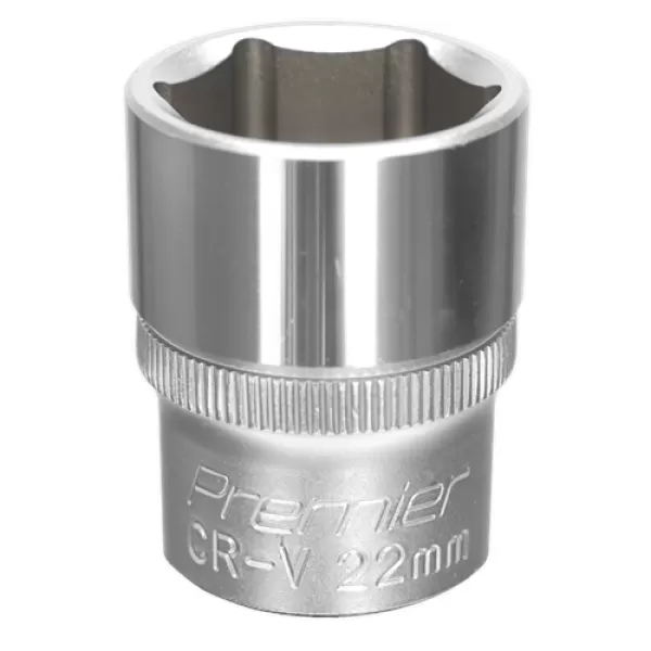 image of Genuine SEALEY S1222 WallDrive&#174; Socket 22mm 1/2Sq Drive