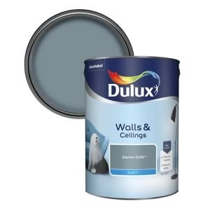 image of Dulux Denim Drift Matt Emulsion Paint 5L