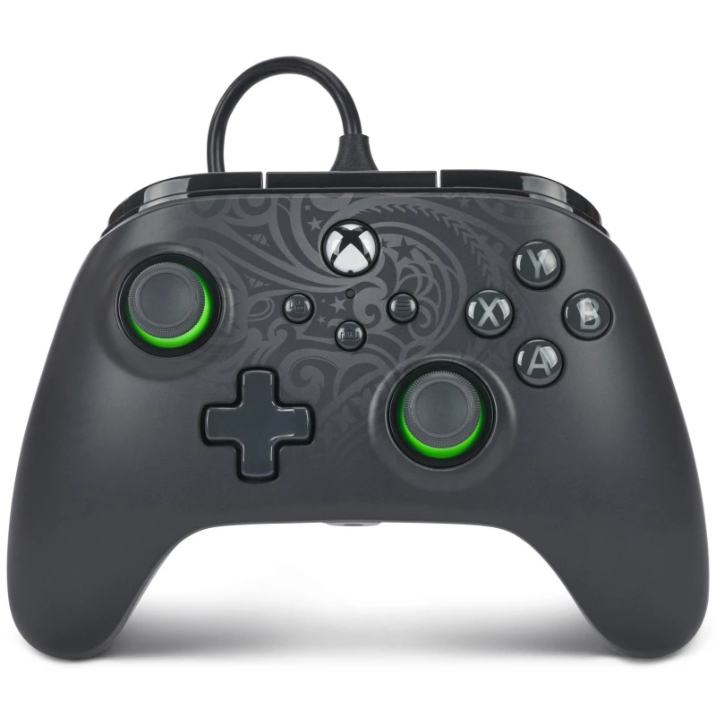 Image of Power A PowerA XBGP0190-01 Gaming Controller Black Lime USB Gamepad PC Xbox One Xbox One S Xbox One X XBGP0190-01