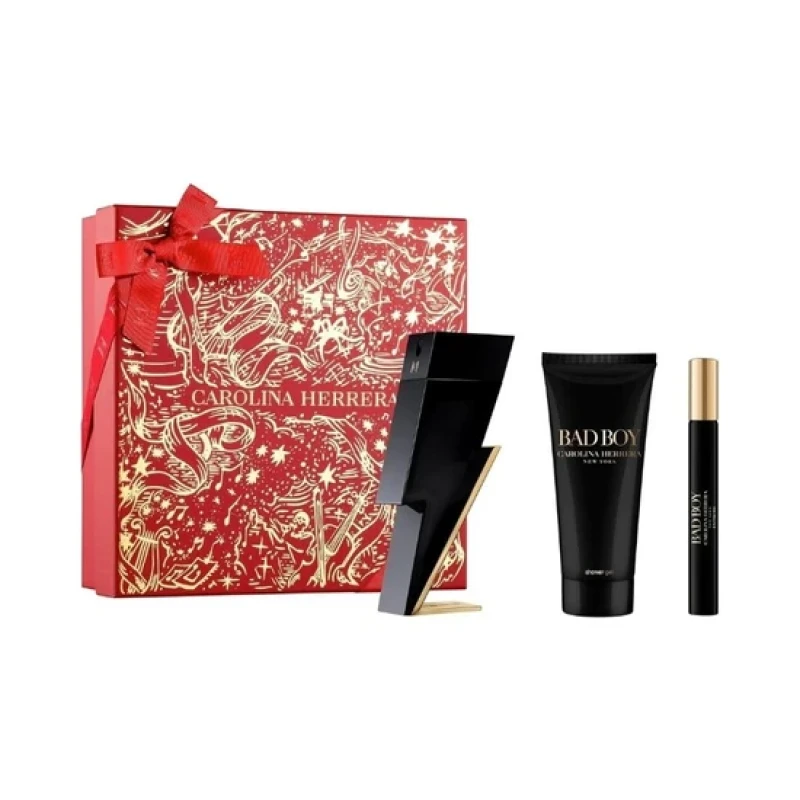 Image of Carolina Herrera Bad Boy Gift Set 50ml & 3pc