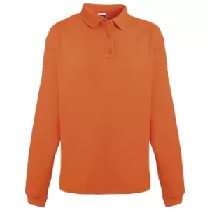 image of Russell Europe Mens Heavy Duty Collar Sweatshirt (S) (Orange)