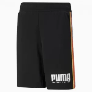 Image of PUMA Alpha Youth Shorts, Black Size 6 Clothing