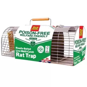 image of The Big Cheese Ready-Baited Multi-Catch Rat Cage Trap, Humane and Poison Free