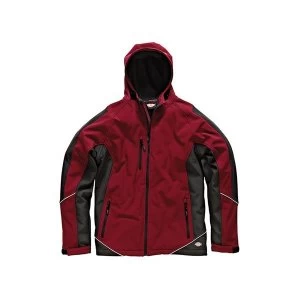 Image of Dickies Two Tone Softshell Red/Black Jacket - XL (48-50in)