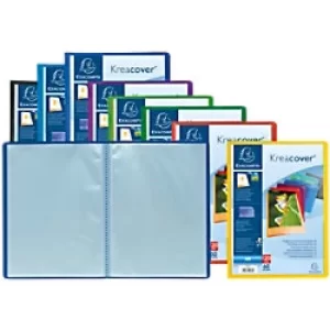 Image of Exacompta Display Book 5790E A4 Assorted 90 Pockets Pack of 8