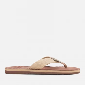 Image of Barbour Mens Toeman Beach Sandals - Sand - UK 10