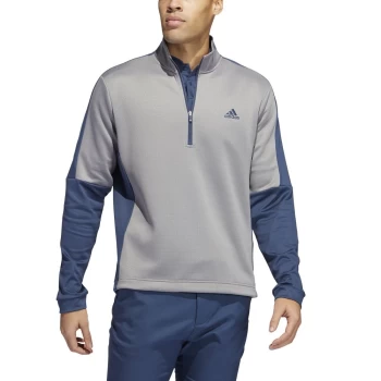 Image of adidas 2022 Colorblock Quarter-Zip Pullover grey three - 2XL