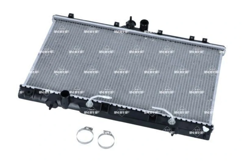 Image of NRF 53778 Engine radiator EASY FIT Brazed cooling fins, Aluminium, with mounting parts Aluminium Radiator,engine cooling (470)