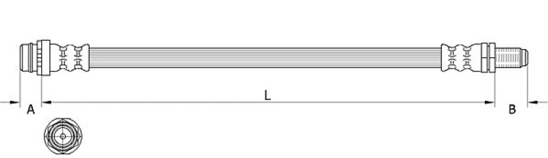 Image of Brake hose METZGER 4111642