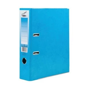 image of Concord A4 Contrast Lever Arch File Laminated Capacity 80mm Sky Blue Pack 10