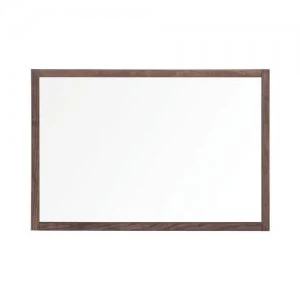 Image of Bi-Office Protector Glass Board W/Clamps Wood Frm 900x600
