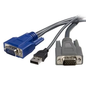 image of 10 ft Ultra-Thin USB VGA 2-in-1 KVM Cable