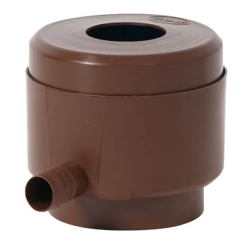 image of Water Storage Tank Round Downpipe Filling Device - Brown