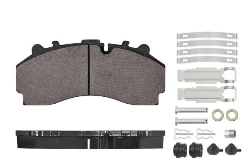Image of VALEO 882285 Brake pad set OPTIPACK Rear Axle, without integrated wear sensor, without bolts/screws Brake Pad Set,disc brake (402)