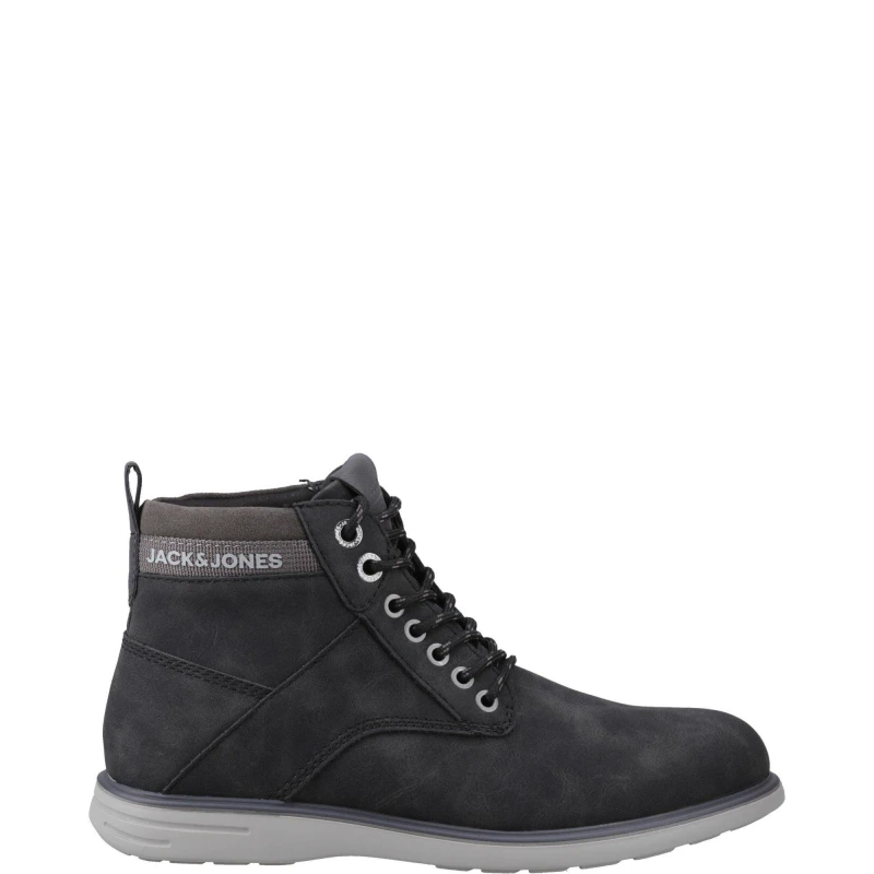 Image of Jack and Jones Denver Combo Boot Flat Ankle Boots 7 (41) Black 01523903270
