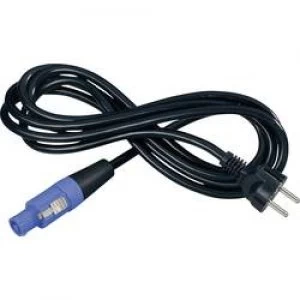 Image of Mains cable PowerCon socket PG plugTotal number of pins 3BlackNeutrikNKFCA30S3 m