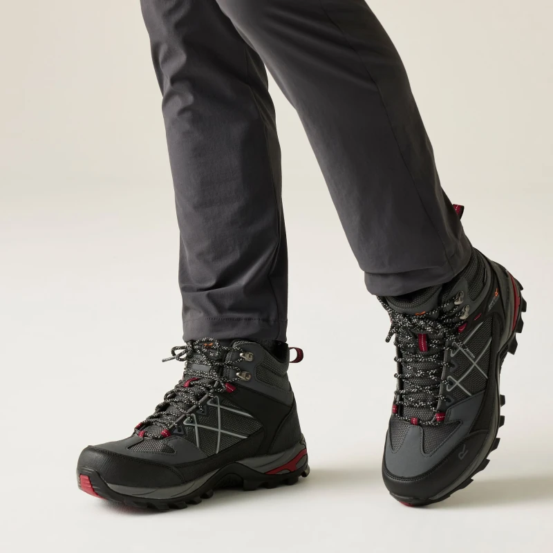 Image of Regatta Mens Samaris III Boot Walking Boots UK Size 12 (EU 47) Briar/Rio Red RMF834-VBM-12