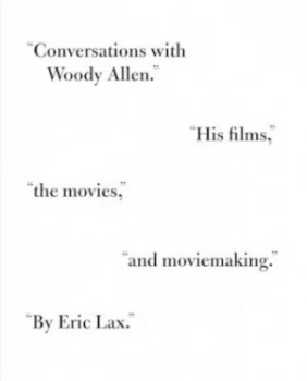 Image of Conversations with Woody Allen by Eric Lax Hardback
