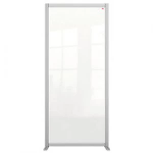 image of Nobo Premium Plus Modular Protection Room Divider Screen Plexiglass Acrylic Transparent 1800 x 800 x 600 mm