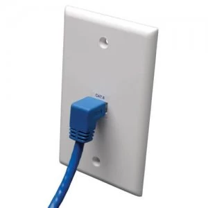 Image of Tripp Lite Down Angle Cat6 Gigabit Molded UTP Ethernet Patch Cable RJ4