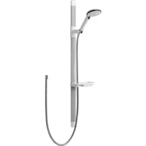 image of Mira Advance Flex Shower Kit Chrome in White/Chrome