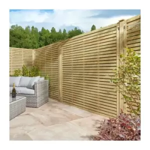 image of Rowlinson - 6x6 Ledbury Garden Screen 3 Pack - Natural timber