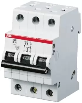 Image of Abb S204-B40 Circuit Breaker, Thermal Mag, 4 Pole