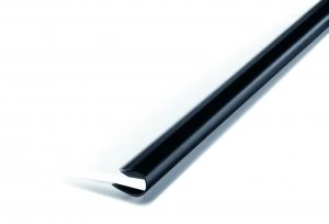 Image of Durable A4 Black 9mm Spine Bars Pack of 25 290901