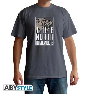 Image of Game Of Thrones - The North Remembers Mens Xx-Large T-Shirt - Grey