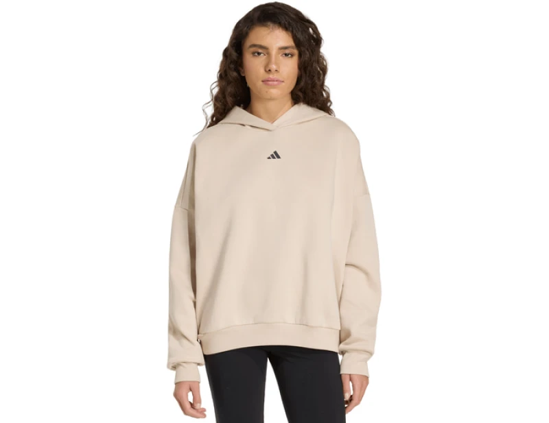 Image of Adidas 3 Stripes Studio Hoody Women Beige XL