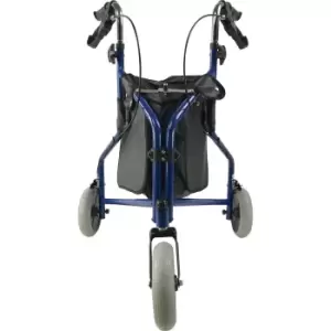 image of Aidapt 3 Wheel Walker with Bag - Blue