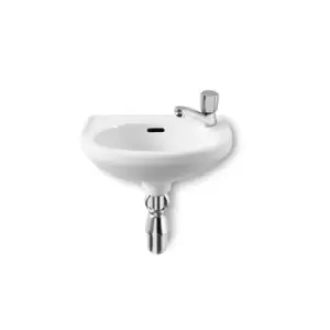 image of Roca Laura Cloakroom Basin 350 X 225mm 1 Tap Hole Right Hand 325316005