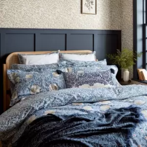 Image of William Morris Pimpernel Single Duvet Cover, Woad Blue