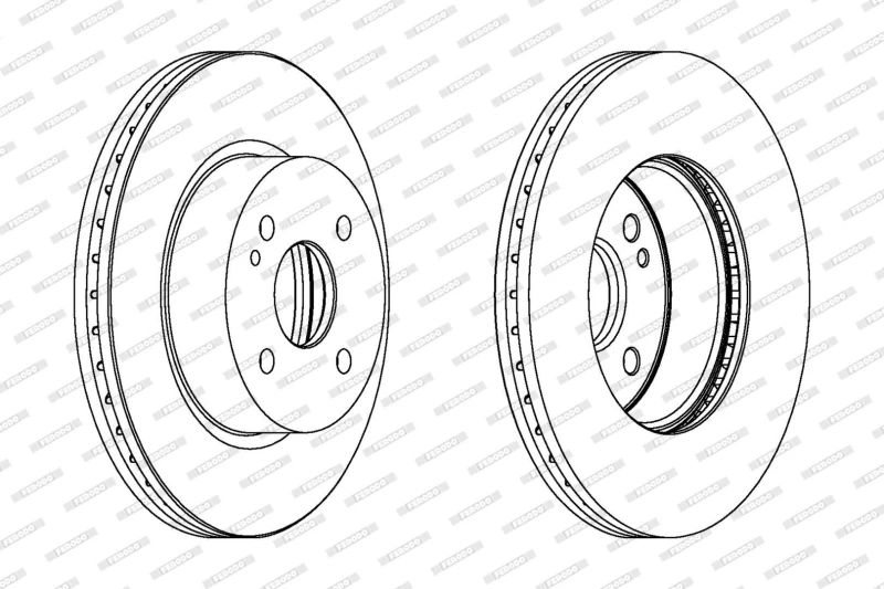 Image of Brake disc FERODO DDF1738C