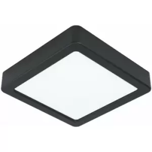 image of Loops - Wall / Ceiling Light Black 160mm Sqaure Surface Mounted 10.5W LED 3000K