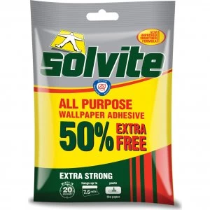 Image of Solvite All Purpose Wallpaper Adhesive Paste 140g