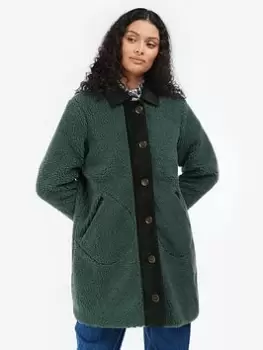 Image of Barbour Colemans Sustainable Fleece Jacket - Green, Size 10, Women