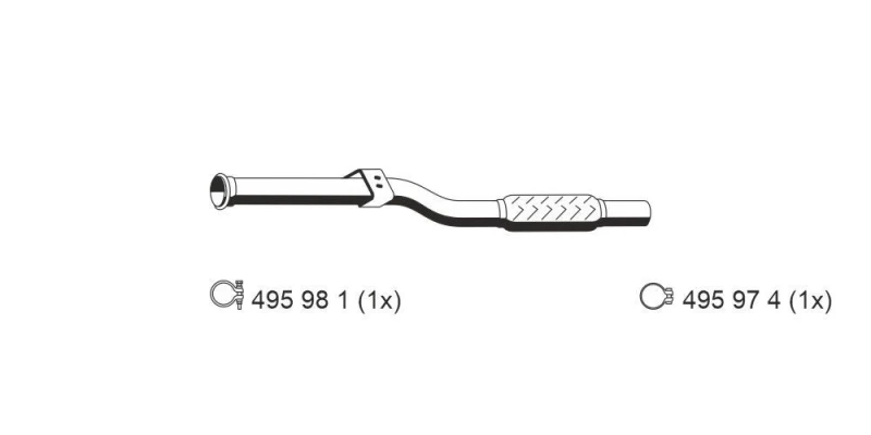 Image of Exhaust Pipe ERNST 390408