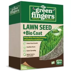 image of Doff Green Fingers Lawn Seed + Bio Coat 1kg