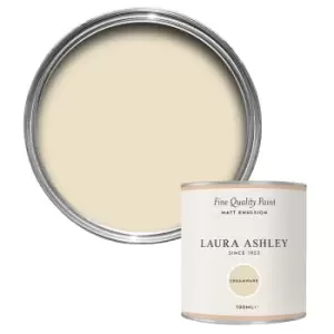 image of Laura Ashley Creamware Matt Emulsion Paint, 100ml Tester Pot