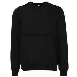 image of Bella + Canvas Unisex Adult Raw Seam Sweatshirt (XL) (Black)