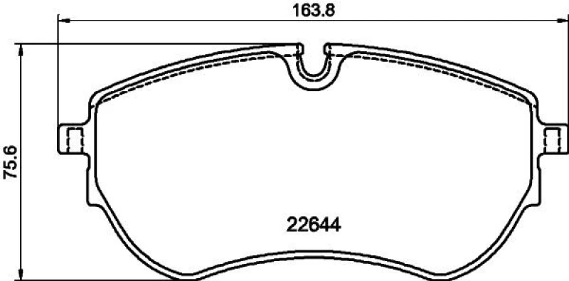 Image of Brake pad set TEXTAR 2264403