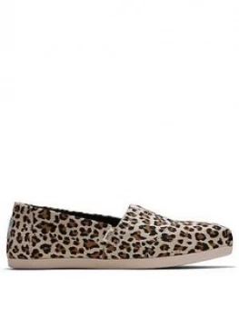 Toms Vegan Alpargata Leopard Print Espadrille - Natural