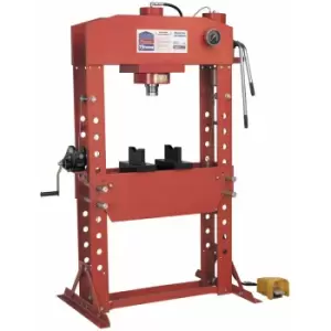 Image of Sealey YK759FAH Air/Hydraulic Press 75tonne Floor Type with Foot Pedal