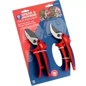 image of Spear and Jackson Razorsharp Advantage Secateurs Set