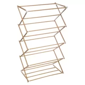 image of 5Five 10m Accordion Clothes Dryer - Bamboo