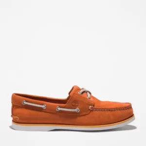 Image of Timberland 2-eye Classic Boat Shoe For Men In Orange Orange, Size 10