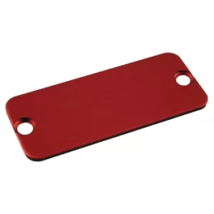 Image of Hammond 1455NALRD-10 Aluminium End Panel 1.5 x 103 x 53mm Red