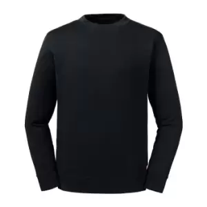 Image of Russell Unisex Adult Reversible Organic Sweatshirt (XXL) (Black)