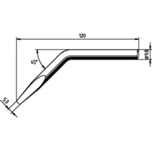 image of Ersa 0152JD Soldering tip Chisel-shaped, bent Content